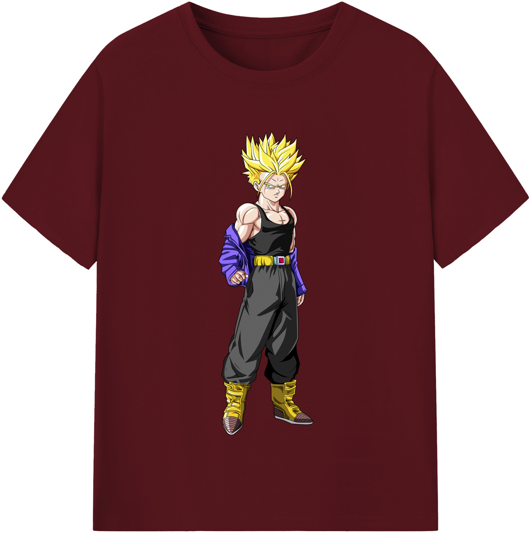 （画像用） ドラゴンボール トランクス（Torankusu）DRAGON BALL Trunks 綿100％半袖Tシャツ（フロントプリント）
